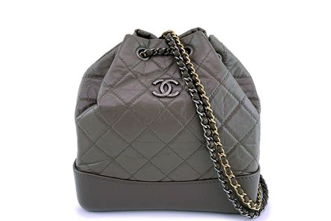 chanel grey backpack|Chanel gabrielle small backpack.